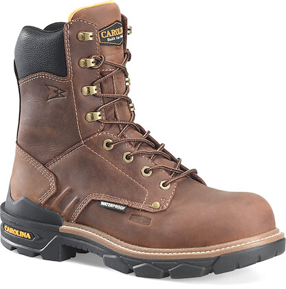 CAROLINA Men's 8" Cardinal Composite Toe Waterproof Work Boot Brown - CA7843
