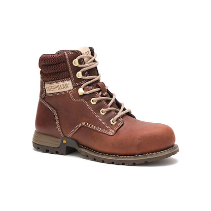 CATERPILLAR WORK Women's Paisley 6" Steel Toe Work Boot Tawny - P91097