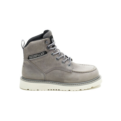 CATERPILLAR WORK Women's Reclaimer Wedge Steel Toe Waterproof Work Boot Frost Grey - P91837