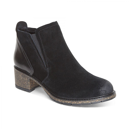 Aetrex Women's Frankie Twin Gore Ankle Boot Black - CB150W
