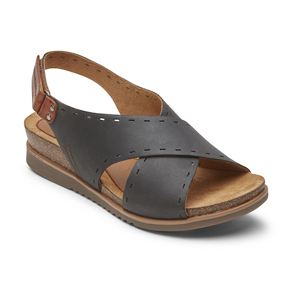 Cobb Hill Women's May Sling Sandal Black - ML05613-JBL61 (CI7771)