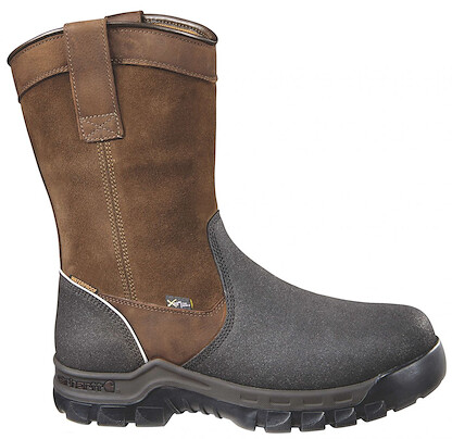 Carhartt Men's 11" Rugged Flex® Wellington Composite Toe Met Guard Waterproof Work Boot Coffee - CMF1721