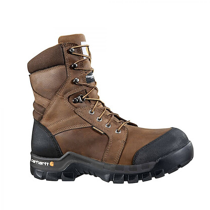 Carhartt Men's 8" Rugged Flex® Composite Toe Waterproof Insulated Work Boot Dark Brown - CMF8389
