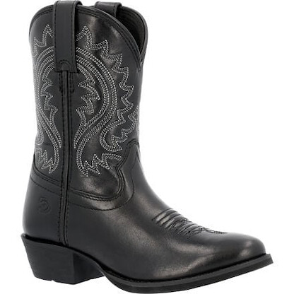 Durango Unisex Big Kid's 8" Black Western Boot Polished Black Onyx - DBT0249Y