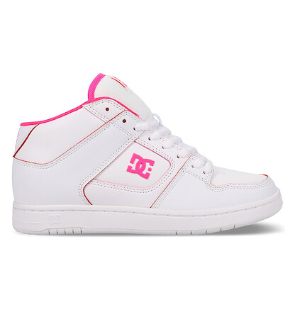 DC Shoes Women's Manteca 4 Mid Skate Shoe White/Hush Pink - DC01871100-WHTHPK