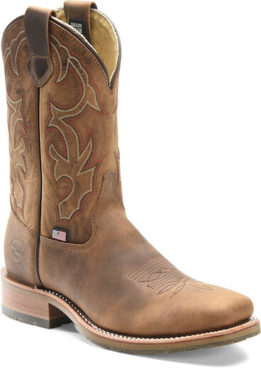 Double-H Boots Men’s 11” Anton Steel Toe ICE™ Roper Work Boot Old Town Folklore - DH4637