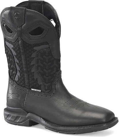 Double-H Boots Men’s 11” Shadow Phantom Rider Soft Toe EH Waterproof Roper Work Boot Black - DH5381