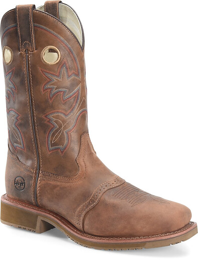 Double-H Boots Men's 13" Antonio Composite Toe Roper Work Boot Light Brown - DH6134