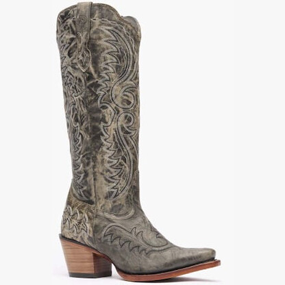 Durango Women's 16" Crush™ Tall Western Boot Distressed Graphite - DRD0473