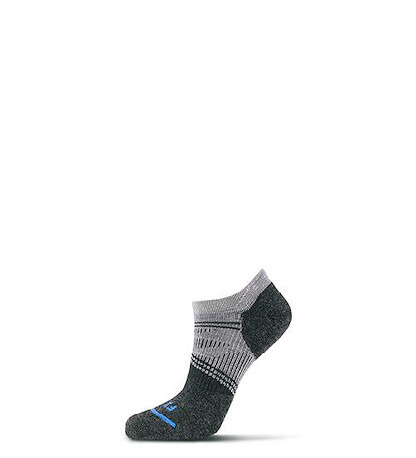 FITS Socks Women's Light Runner No-Show Light Grey - F3201-050