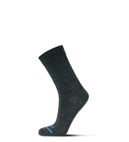 FITS Unisex Casual Crew Socks Charcoal - F5003-015