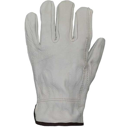 Azusa Safety Unisex Leather Driver Gloves Eggshell (1 pair) - 92112