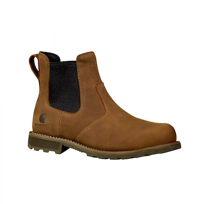 Carhartt Men's 6" Frontier Composite Toe Water-Resistant Chelsea Work Boot Brown Nubuck - FN5254-M