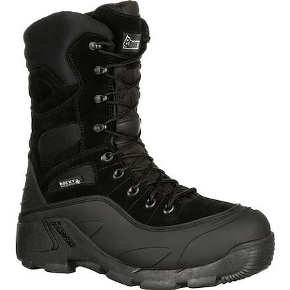 Rocky Men's 9" Blizzard Stalker Waterproof 1200g Insulated Boot Black - FQ0005455
