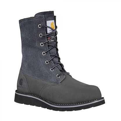 Carhartt Women's 8" Soft Toe EH Waterproof Sherpa Lined Fold-Down Wedge Work Boot Shadow - FW8089-W