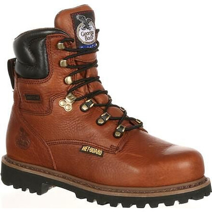 GEORGIA BOOT Men's 8" Hammer Steel Toe Internal Metatarsal Guard Work Boot Briar Brown - G8315