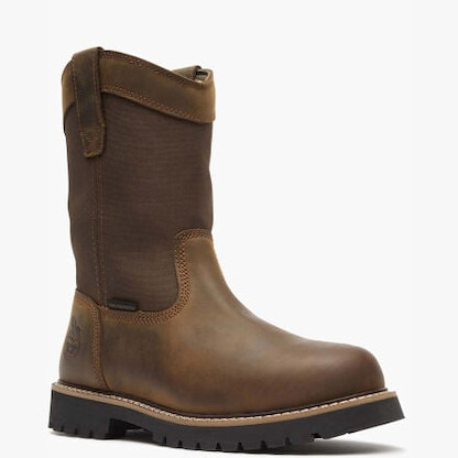 GEORGIA BOOT Men's 10" Core 37 Soft Toe EH Waterproof Pull-On Work Boot Brown - GB00638