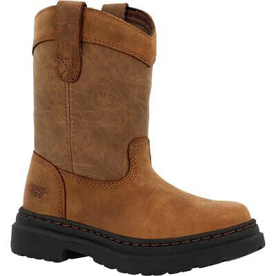 Georgia Boot Big Kids' Romeo Superlyte Pull On Boot Brown - GB00676Y