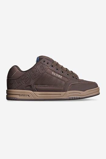 Globe Men's Tilt Skate Shoe Brown/Blue/Tartan - GBTILT-29135