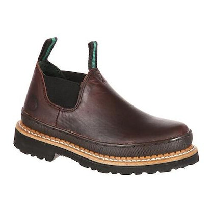 Georgia Boot Unisex Kids' Little Georgia Giant Romeo Ankle Boot Soggy Brown - GR74