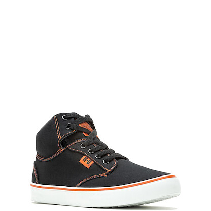 Harley-Davidson Men's Wrenford Canvas Sneaker Black/Orange - D83498