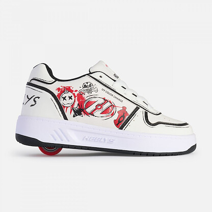 Heelys Unisex Kid's Kama-CC White/Black/Red - HE04123102