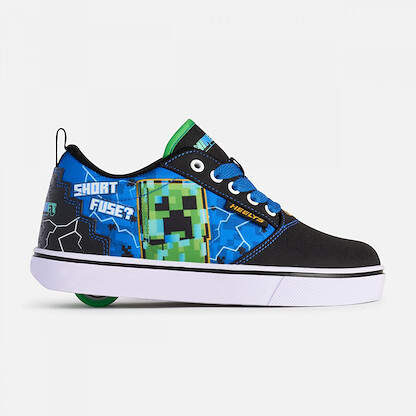 Heelys Unisex Kids' Minecraft Pro 20 Black/Blue/Green - HE04210001