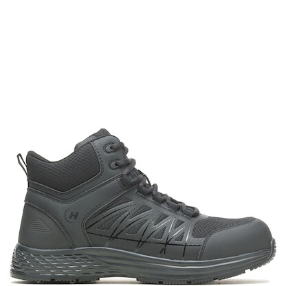 HYTEST Unisex Surge Mid Composite Toe Hiker Work Boot Black - K12330