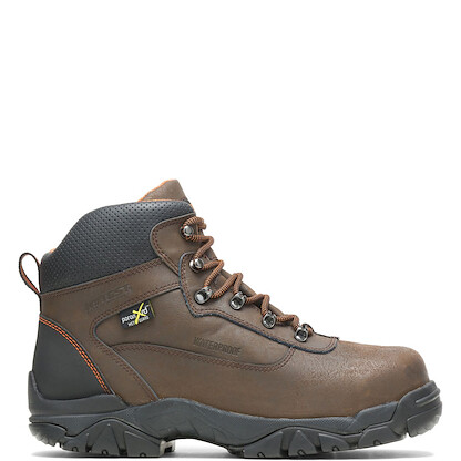 HYTEST Unisex 6" Apex Steel Toe Met Guard Waterproof Work Boot Brown - K12451