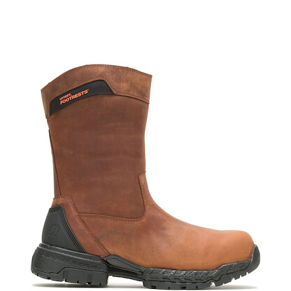 HYTEST Men's FootRests® 2.0 Crossover Nano Composite Toe Waterproof Wellington Work Boot Brown - K25251