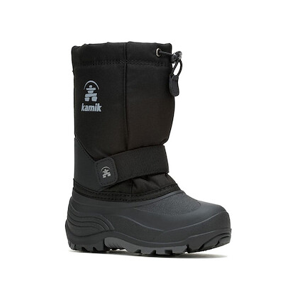 Kamik Unisex Kids' Rocket Black Cold Weather Boot - NK8125-BLK