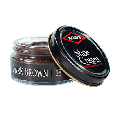 Kelly's Shoe Cream Polish (1.5 oz jar) Dark Brown - KSC-28