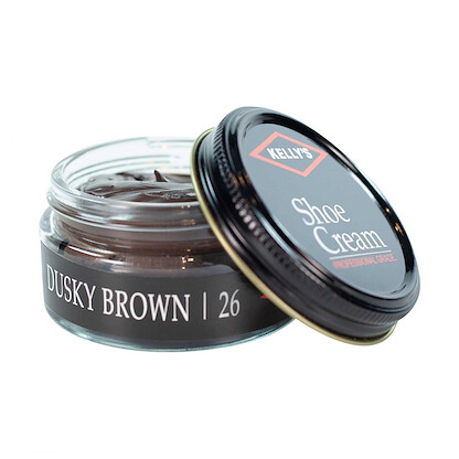 Kelly's Shoe Cream Polish (1.5 oz jar) Dusky Brown - KSC-26