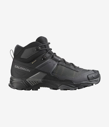 Salomon Men's X Ultra 5 Mid GORE-TEX Hiking Shoe Black/Asphalt/Castlerock - L47754200