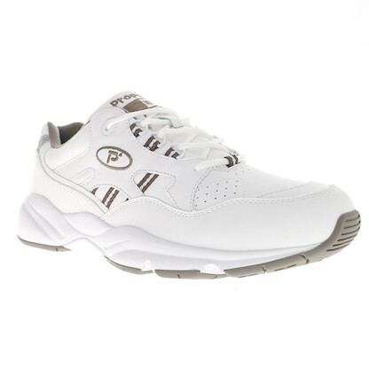 Propet Men's Stability Walker White/Taupe - M2034WTT