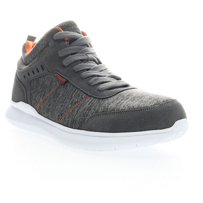 Propet Men's Viator Hi Mid-Cut Walking Shoe Grey/Orange - MAA112MGOR