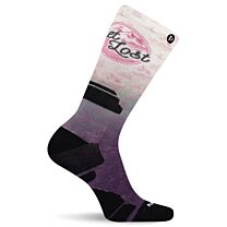 Merrell Women's Tonal Printed Crew Socks Purple (1 pair) - MEA33549C1B4001-PURPL