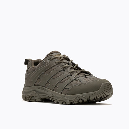 MERRELL WORK Men's Moab 3 Tactical Shoe Dark Olive - J004117