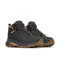 Merrell Men's Moab Speed 2 Leather Mid Waterproof Hiking Boot Black - J037777