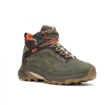 Merrell Men's Moab Speed 2 Leather Mid Waterproof Hiking Boot Olive - J037781