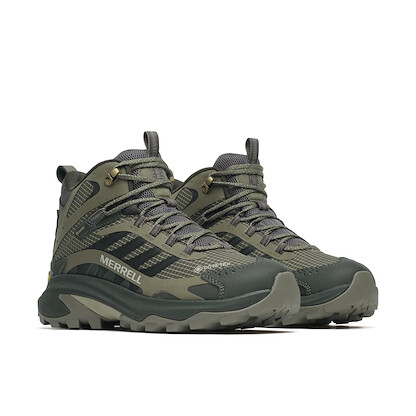 Merrell Men's Moab Speed 2 Mid Gore-Tex Olive Hiking Boot - J037979