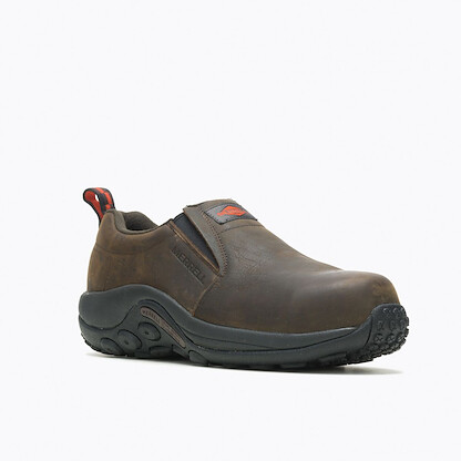 MERRELL WORK Men's Jungle Moc Leather Composite Toe Work Shoe Espresso - J099319