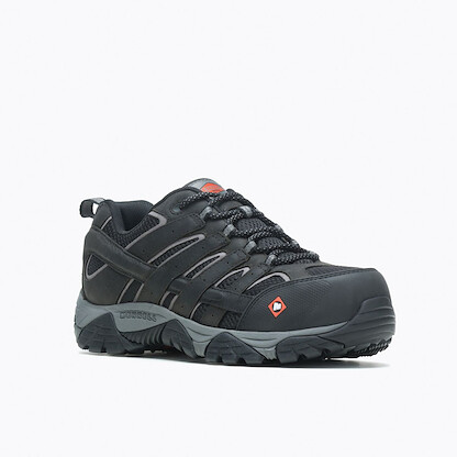 MERRELL WORK Men's Moab Vertex Vent Composite Toe Work Shoe Black - J36461