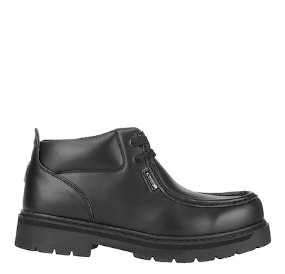 Lugz Work Men's Strutt Lx Moc Toe Slip Resistant Soft Toe Boot Black Smooth - MSTULXV-001