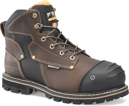 Matterhorn Men’s 6” I-Beam Composite Toe Waterproof Internal Metatarsal Guard Work Boot Dark Brown - MT2546