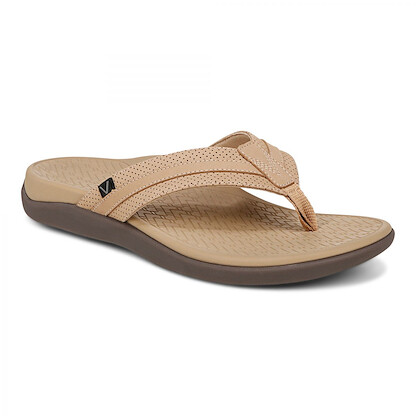 Vionic Men's Tide II Toe Post Sandal Sand Nubuck - I9342L1200