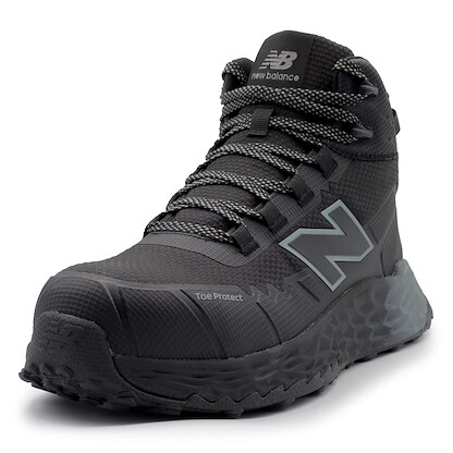 NEW BALANCE SAFETY Men's Fresh Foam Cremorne Mid Composite Toe EH Work Shoe Black/Grey - MUFCMCEHBG
