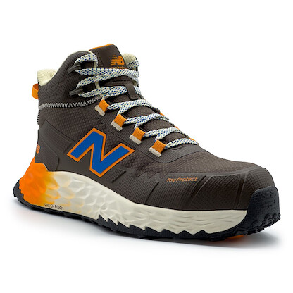 NEW BALANCE SAFETY Men's Fresh Foam Cremorne Mid Composite Toe EH Work Shoe Chocolate/Orange - MUFCMCEHCO