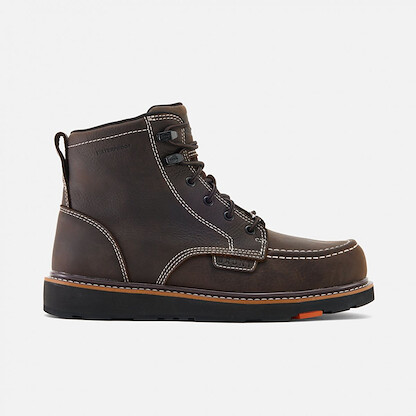 BRUNT Workwear Men's 6" Marin Composite Toe Waterproof Work Boot Dark Brown - BRF10001-004