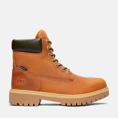 Timberland PRO Men's 6" Direct Attach Soft Toe Insulated Waterproof  Work Boot Brown/Marigold - TB1A262R214